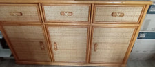 buffet bas bahut rotin couleur