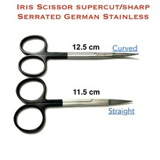 Super Cut Iris Scissors 4-1/2" Straight Sharp 1 Razor Edge 1 Micro-Serrated GUM