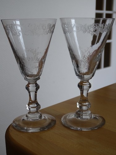 Anciens verres vin bourgogne - 2,