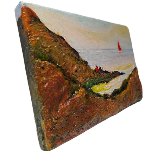 Tableau peinture relief - peinture, –