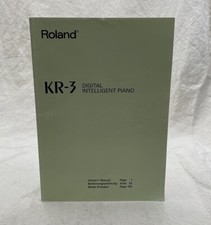 Roland KR-3 Digital Intelligent Piano Owner's Manual Instruction Book