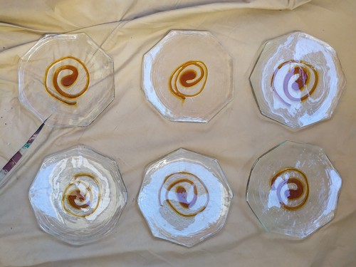 Vintage 6 assiettes - 6,