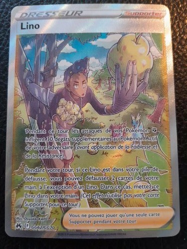Carte pokémon lino gg62 gg70 - carte,