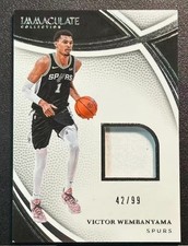 Victor Wembanyama 2024-25 Panini Immaculate Collection Materials 42/99 #SWA-VIC