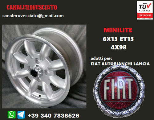 Jante alliage minilite 4x98 - alliage,