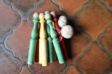 Jeu De Quilles en bois vintage
