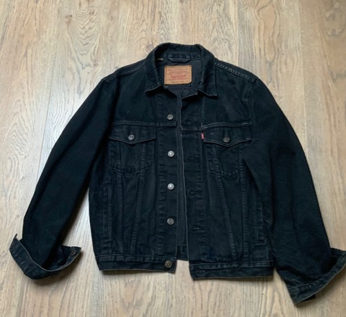 Blouson veste jean noir - blouson,