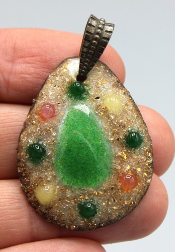 Beau pendentif emaux - beau, de