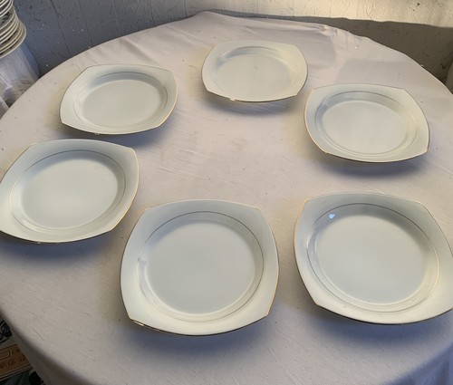 Assiettes plates forme - 6,