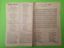43/ PARTITION PAROLE & CHANSON - 37 chansons - vers 1930