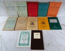 lot 12 petits catalogues de vente librairie livres anciens Clavreuil Oberlé etc