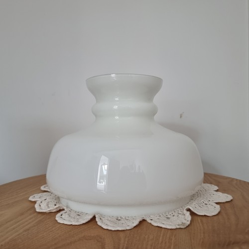 Abat jour globe opaline blanc - globe,