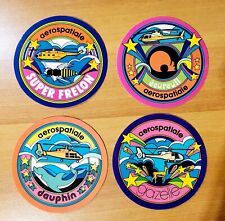 4 AEROSPACE HELICOPTER STICKER DOLPHIN PUMA SQUIRREL HORNET Sticker 70’s