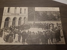 CPA,VILLENAUXE LA GRANDE, Présentation Officiers Sapeurs Pompiers ,années 1900