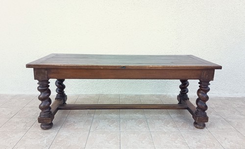 Table louis xiii noyer - table,