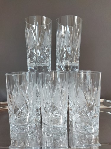 Gobelets cristal taillé - en,