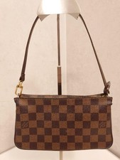 Louis Vuitton Navona Damier Ebène Accessory Pouch Mini Handbag N51983 from Japan