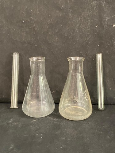 Ancien flacon erlenmeyer - ancien, en