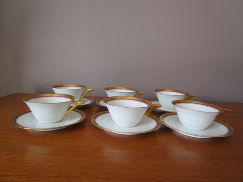 Tasses thé sous - 6, à