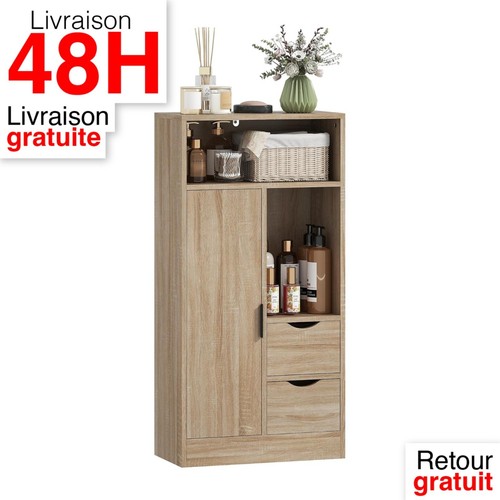 Homcom meuble salle bain - meuble,