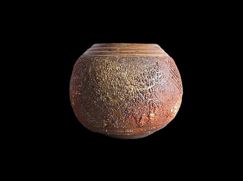 Vase boule grès texturé - vase, en