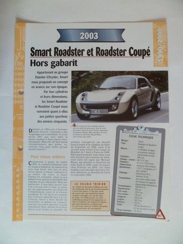 Carte fiche auto smart - fiche,