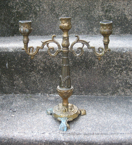 Chandelier bougeoir laiton - chandelier, en