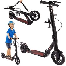 Malplay Trottinette pliable aluminium, suspension double, frein disque, roues 20