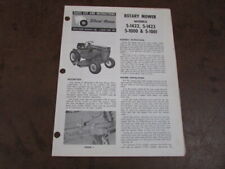 Wheel Horse 5-1422 1423 1000 1001 Lawn Manual tractors riding mower