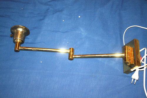 Applique lampe dorée bras - lampe,
