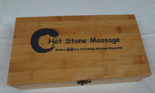 Hot Stone Massage Deluxe Full Body Massage Stone Set (MISSING WHITE COLD STONES)