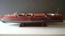 maquette riva bateau Christ Craft  67cm entièrement Bois laiton modélisme