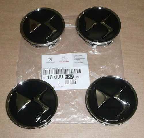 Cache moyeu noir jantes - 4x,