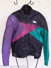 BLOUSON Moto en CUIR Homme RICHA, Taille M/L ----- (BMH_056)