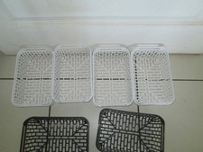 Lot de 6 paniers plastiques