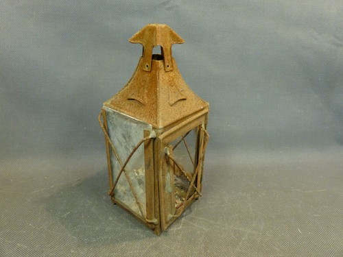 Antique candle oil storm - or,