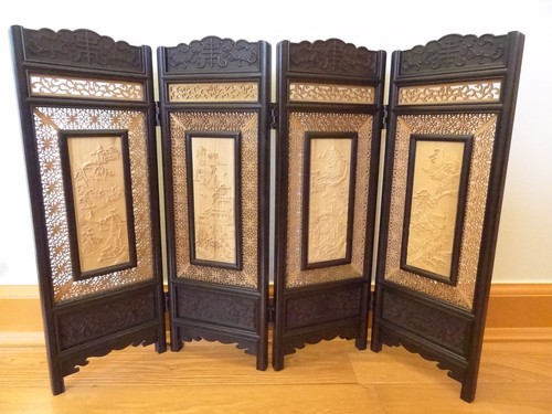Table screen zitan - table, (4-panel)