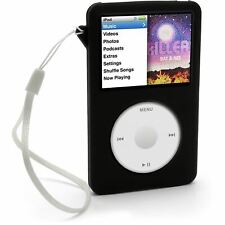 Noir Silicone Gel Etui Housse Case Cover pour Apple iPod Classic 80/120 & 160Go