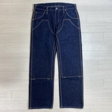 Pantalon en denim épais Iron Heart 21 oz double genou bûcheron jeans vintage ...