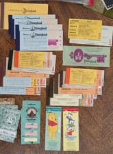 LOT OF VINTAGE DISNEYLAND RIDE COUPON TICKET BOOKLETS &  MORE