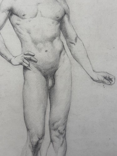 Ancien dessin académie - dessin,