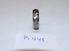 Triton Tungsten Carbide Wedding Ring 7mm Size 10 Silver w/Diagonal Line #R448