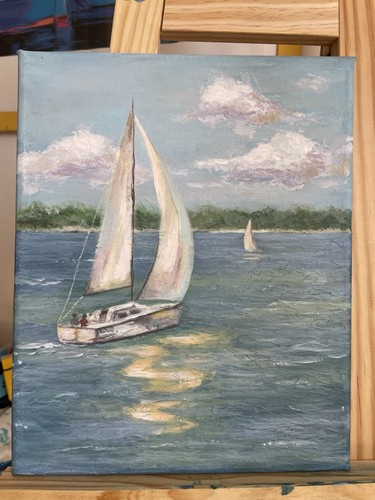 Peinture sur toile acrylique - peinture,