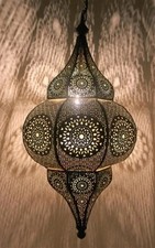 Suspension moderne en mosaïque turque - plafonnier marocain suspendu de 20"