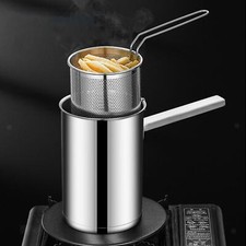 Marmite à frire avec panier filtrant, outil de cuisson épais pour fête,