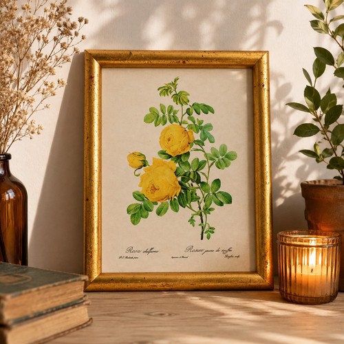 Petite reproduction botanique - petite,
