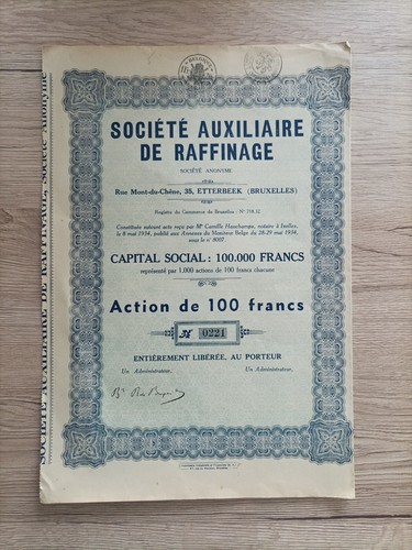 Ancien titre action - ancien, titre,