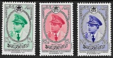 TIMBRES MAROC -MOROCCO -  N° 380 à 382 (*)  Roi Mohamed V -  No gum - NSG