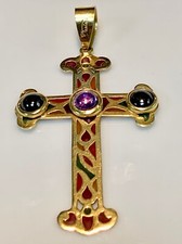 PENDENTIF OR 18 CARATS - croix