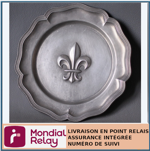 Ancienne assiette étain - assiette,